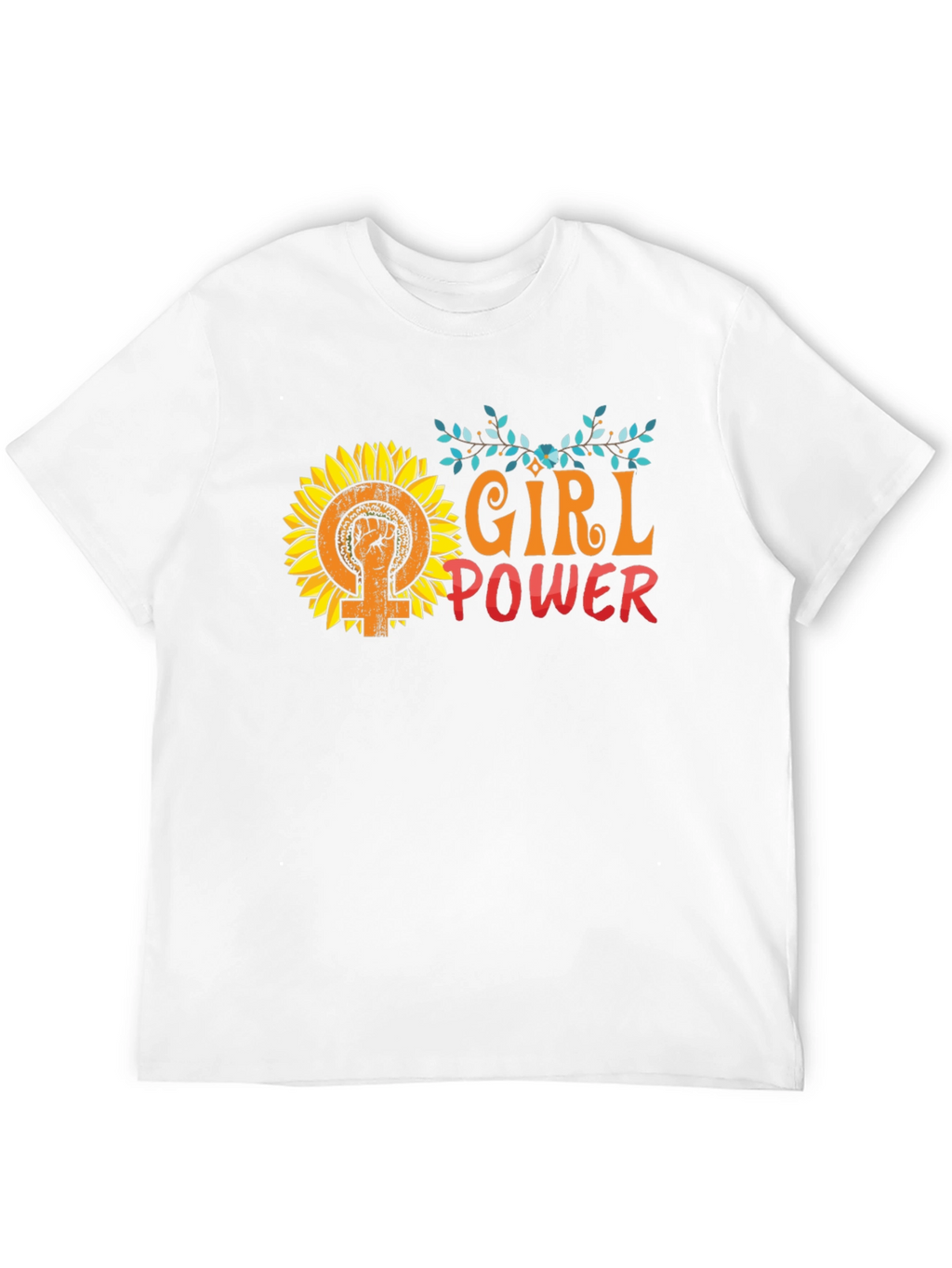 Girl Power Sunflower Graphic Tee