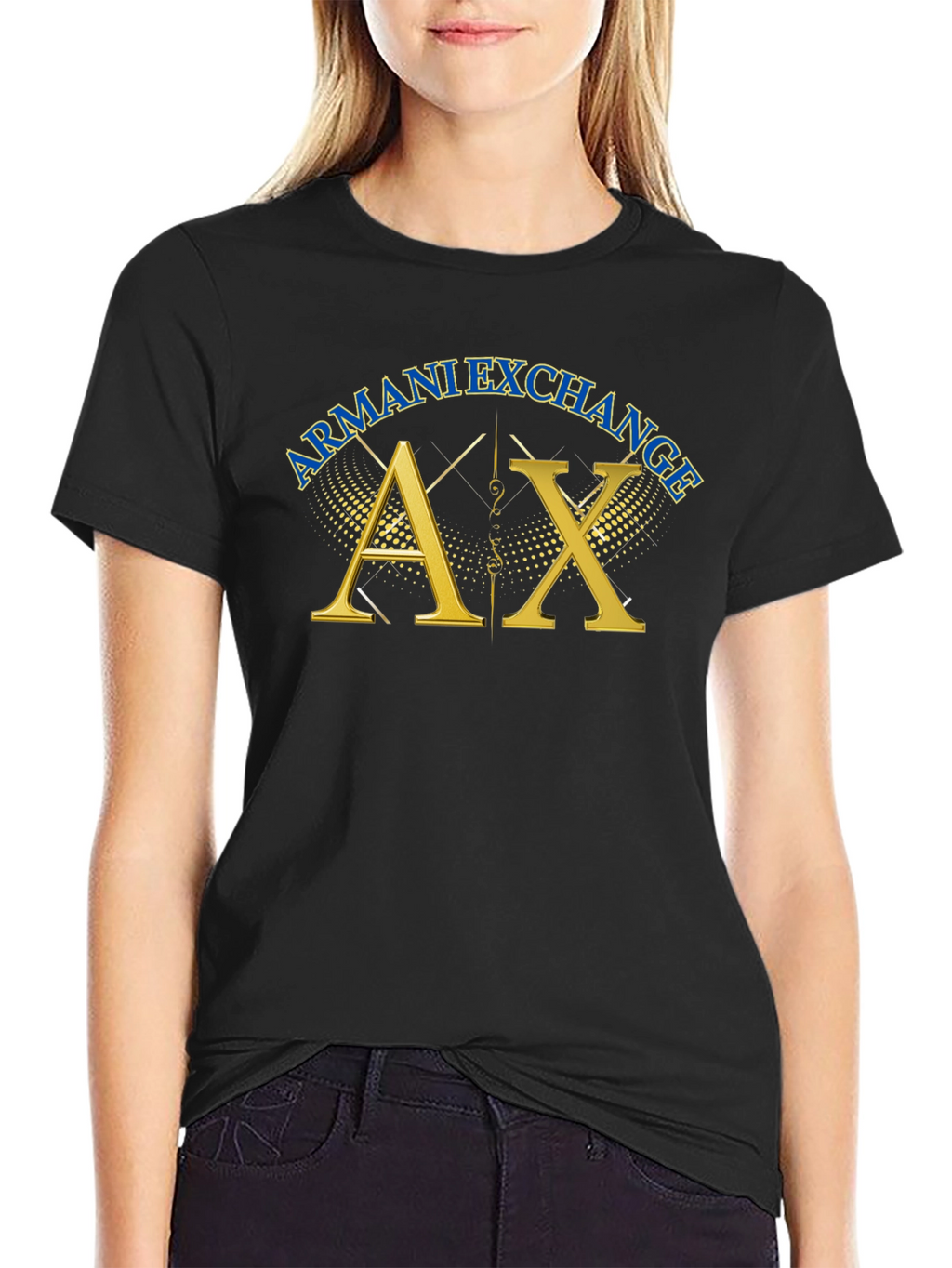 Armani Exchange Black T-Shirt - AX Logo