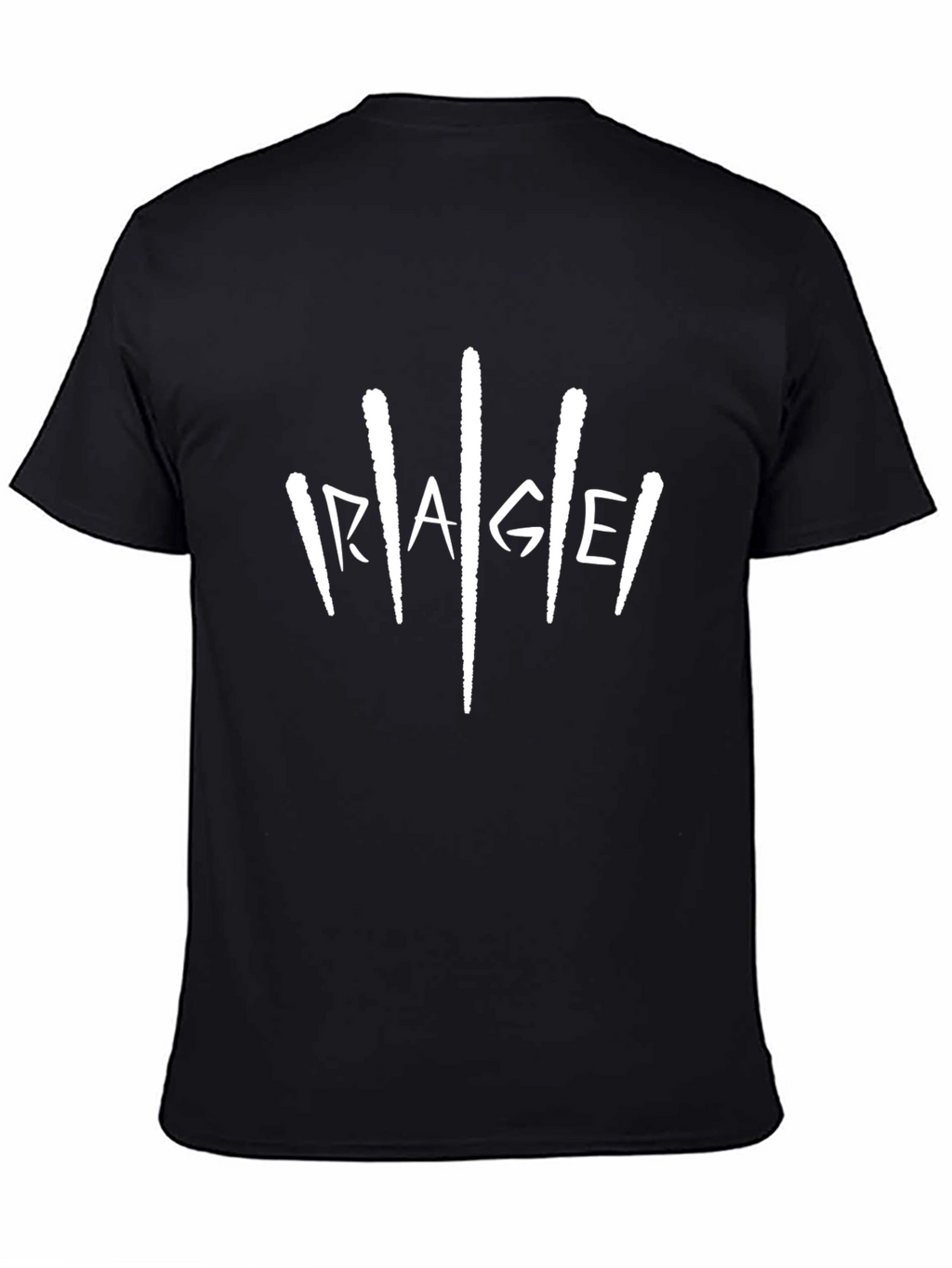 Rage Graphic Print Black T-Shirt