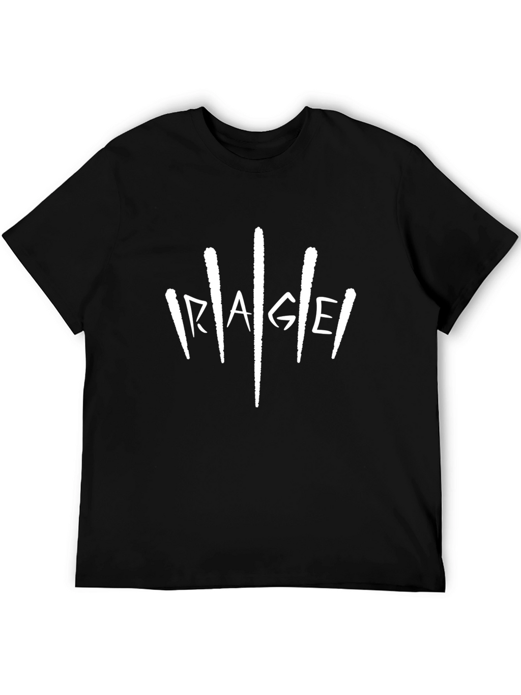 Rage Graphic Print Black T-Shirt