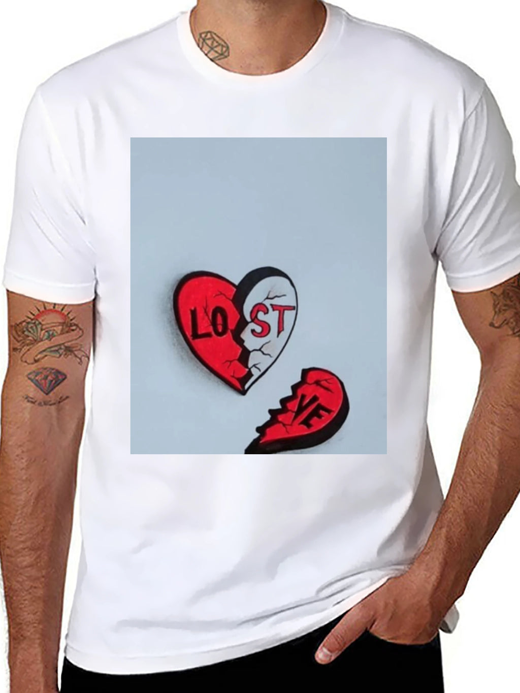 Broken Heart Lost Love Graphic Tee