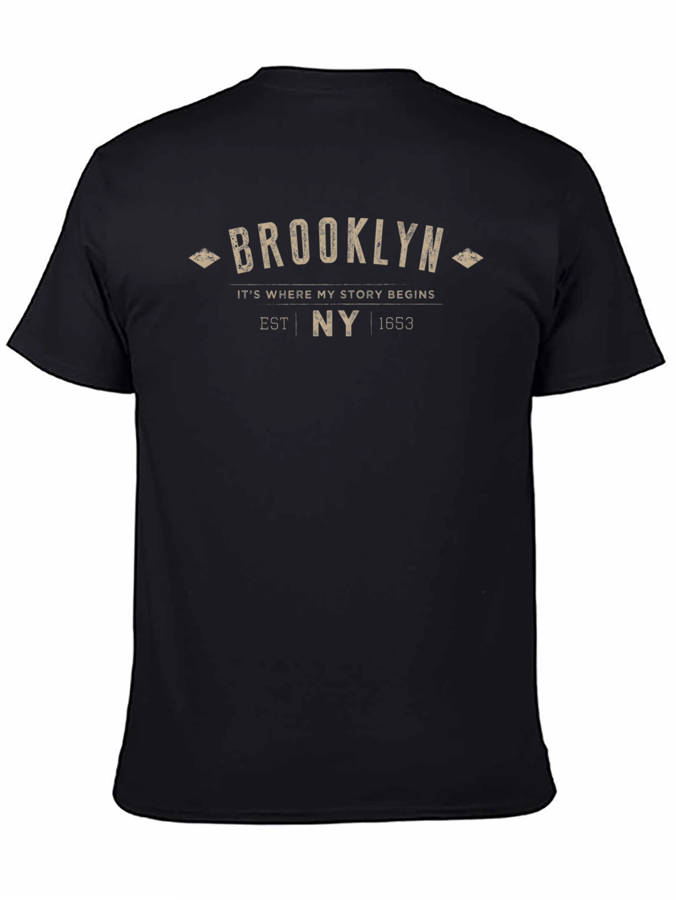 Brooklyn NY Graphic Tee - Mens Black T-Shirt