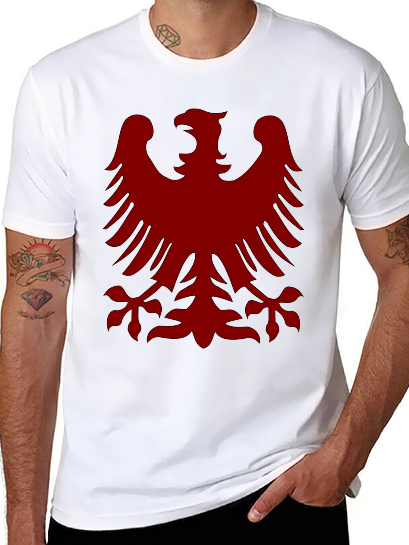 Bold Eagle Graphic Tee - Mens Black T-Shirt