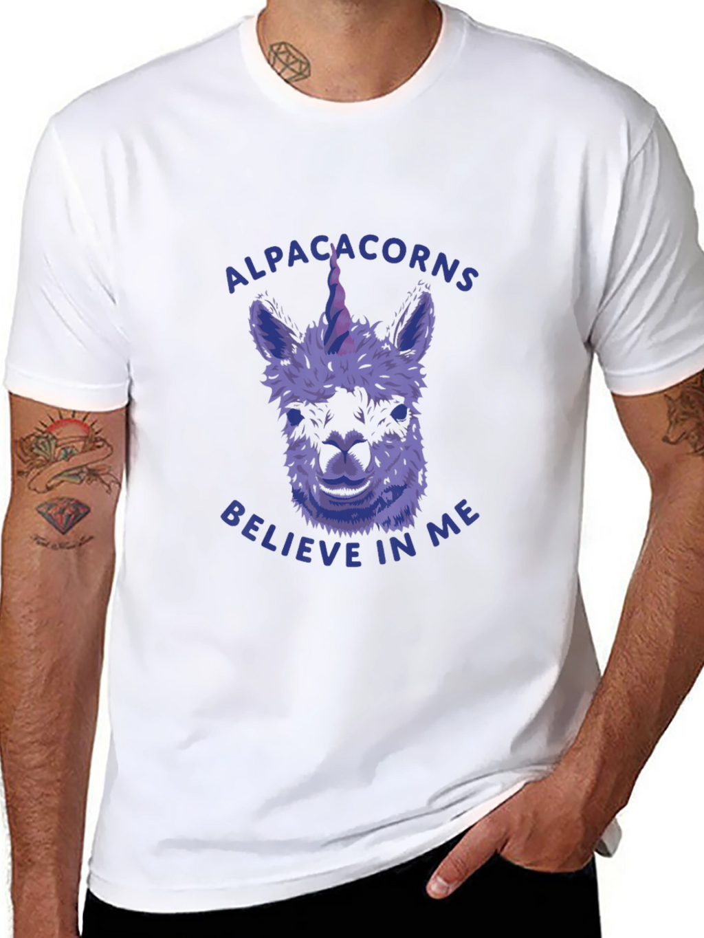 Alpacacorns Believe in Me Graphic T-Shirt
