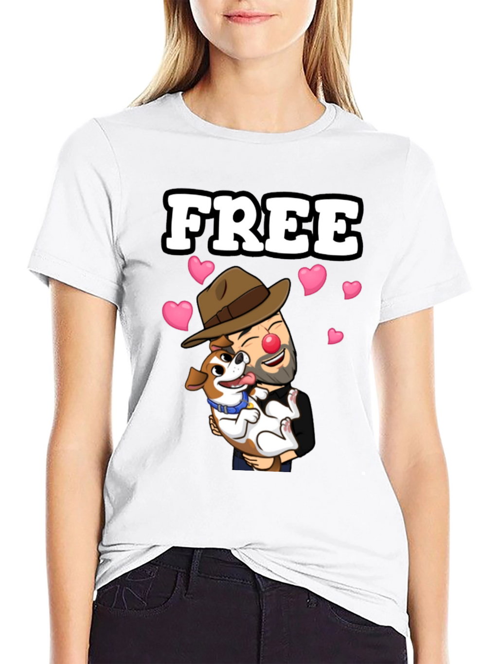 Free Clown and Dog T-Shirt
