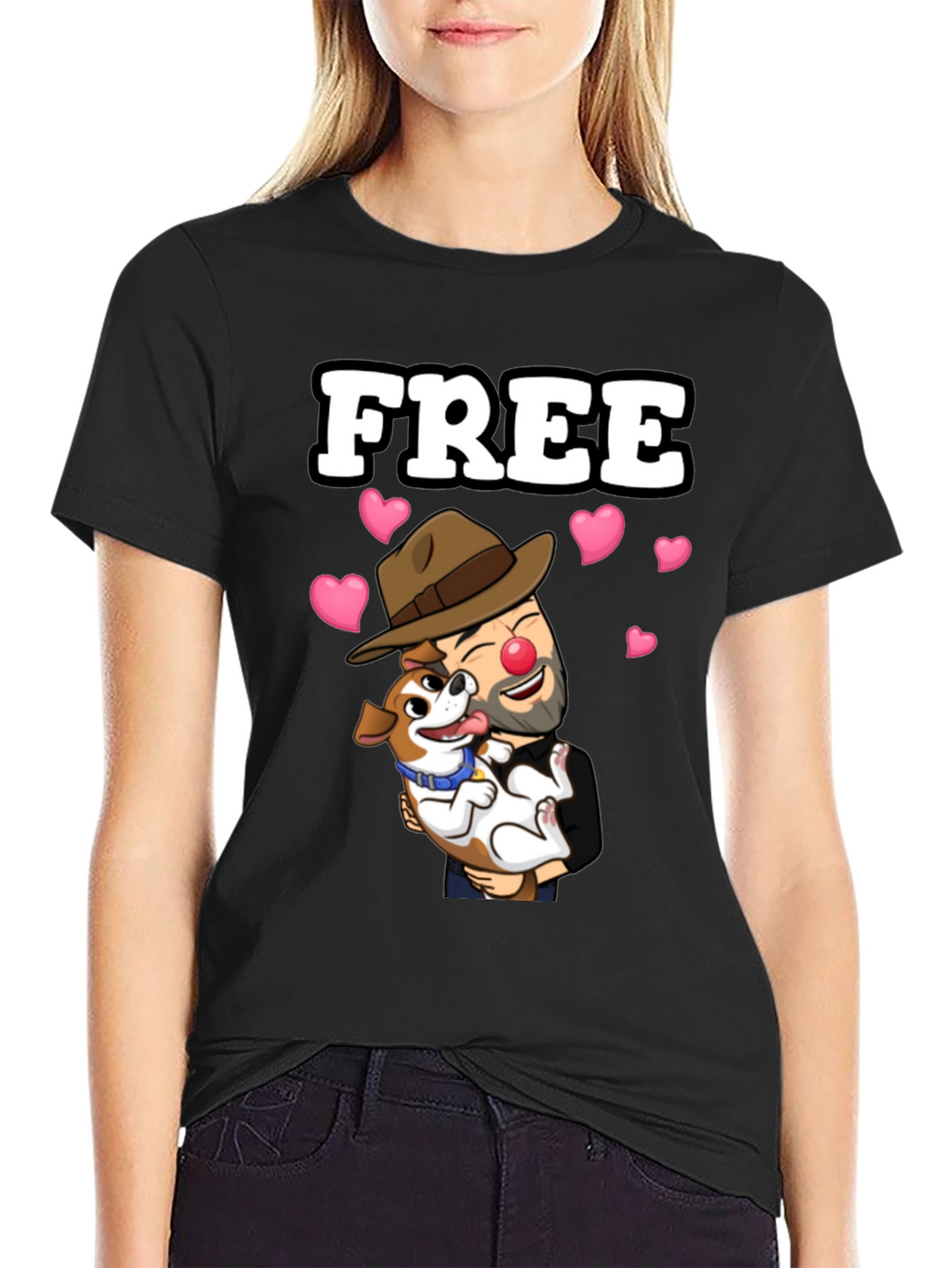 Free Clown and Dog T-Shirt