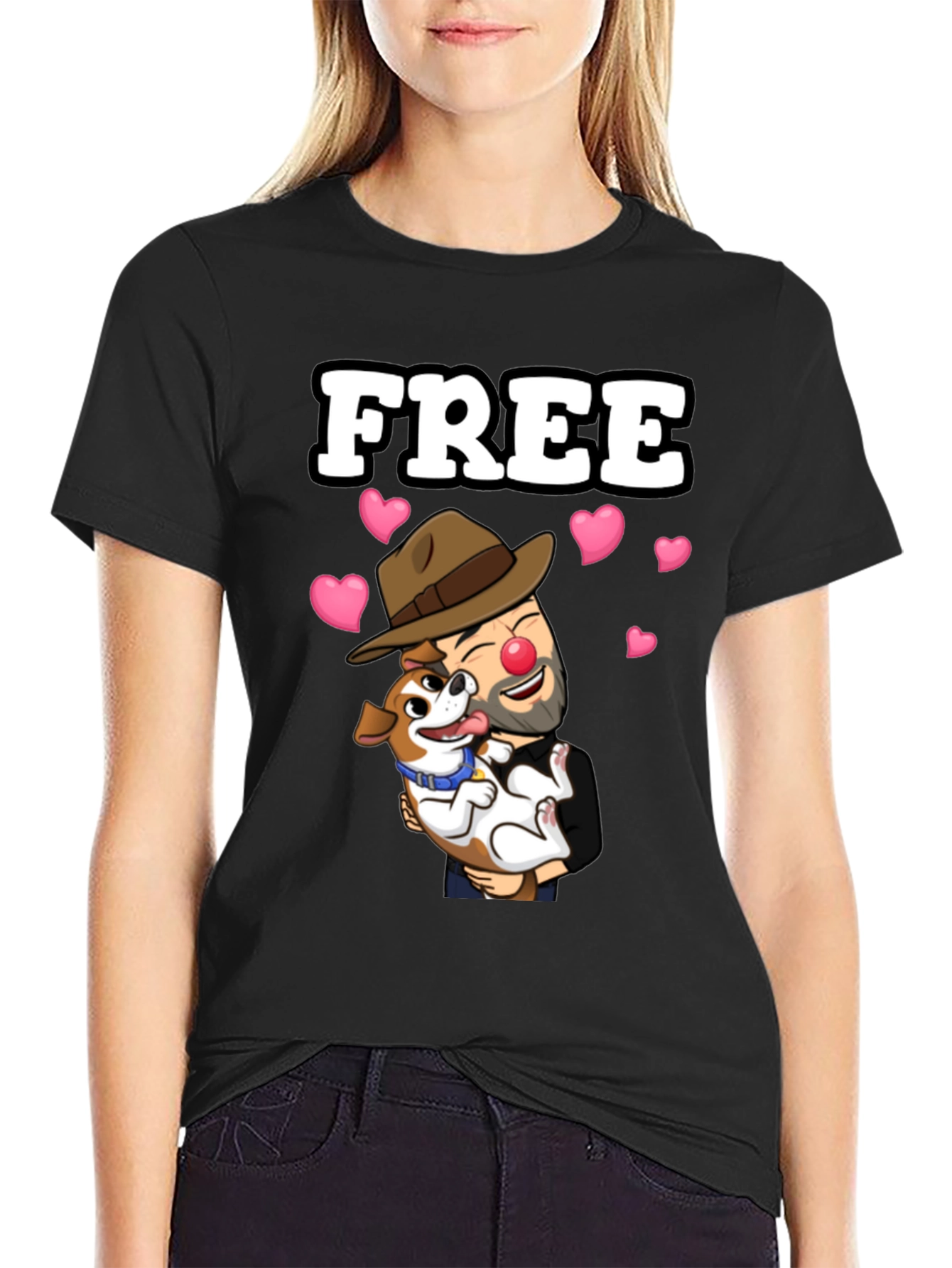 Free Clown and Dog T-Shirt