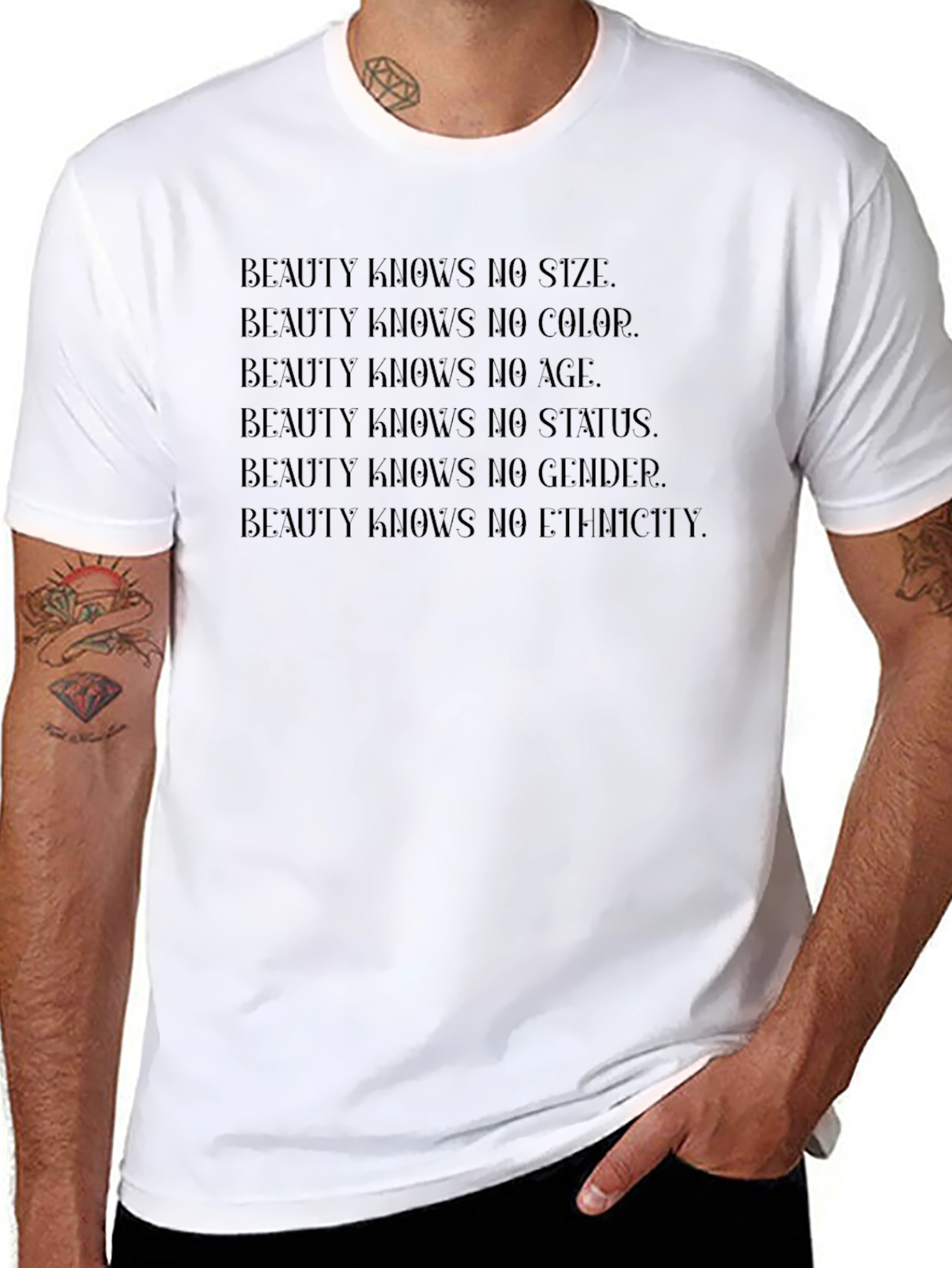 Beauty Knows No Limits Graphic Tee - Unisex
