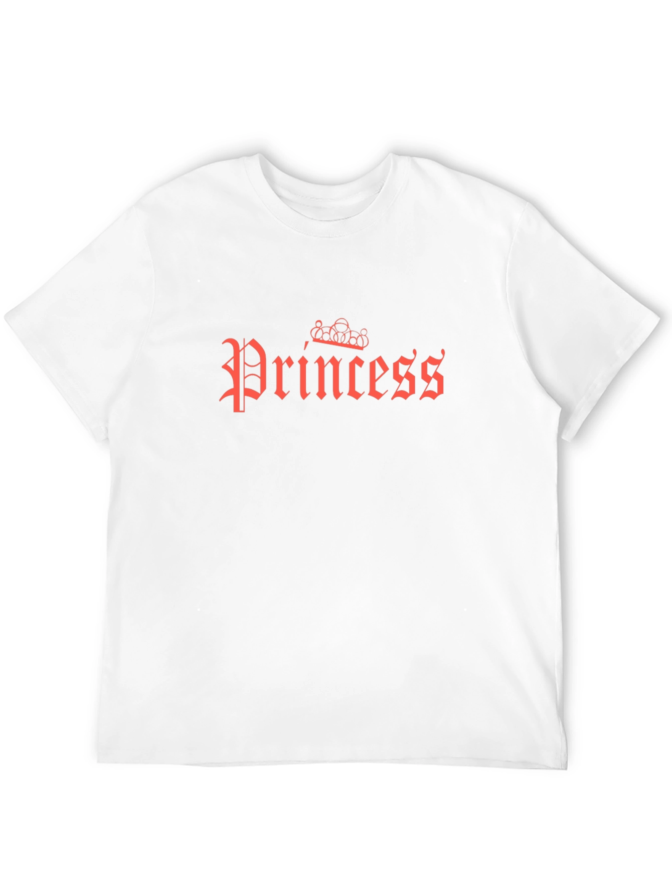 Princess Graphic Tee - Black Cotton T-Shirt