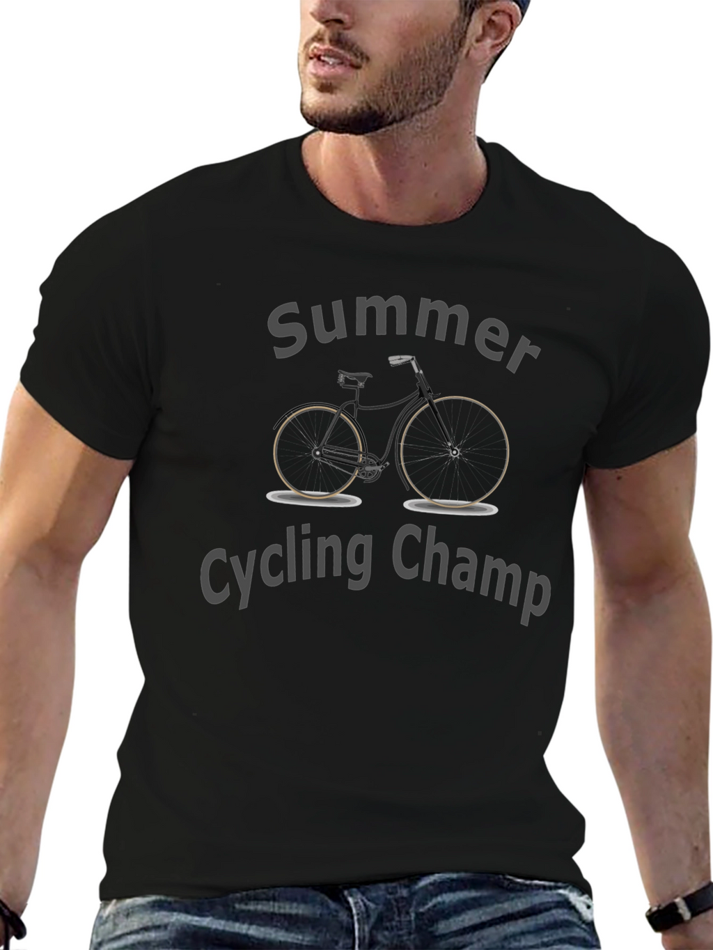 Summer Cycling Champ Graphic Tee