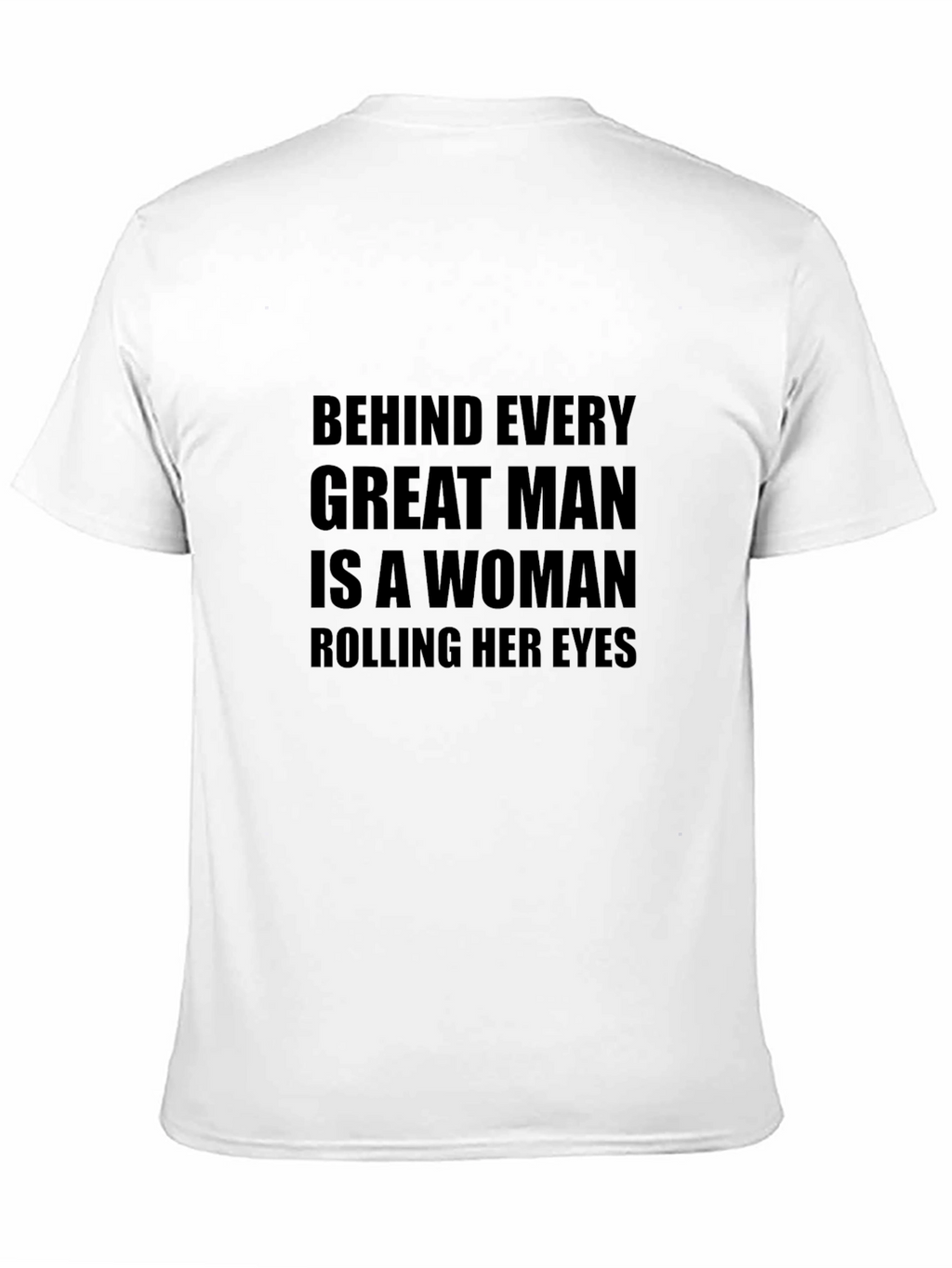 Humorous Slogan Graphic Black Tee