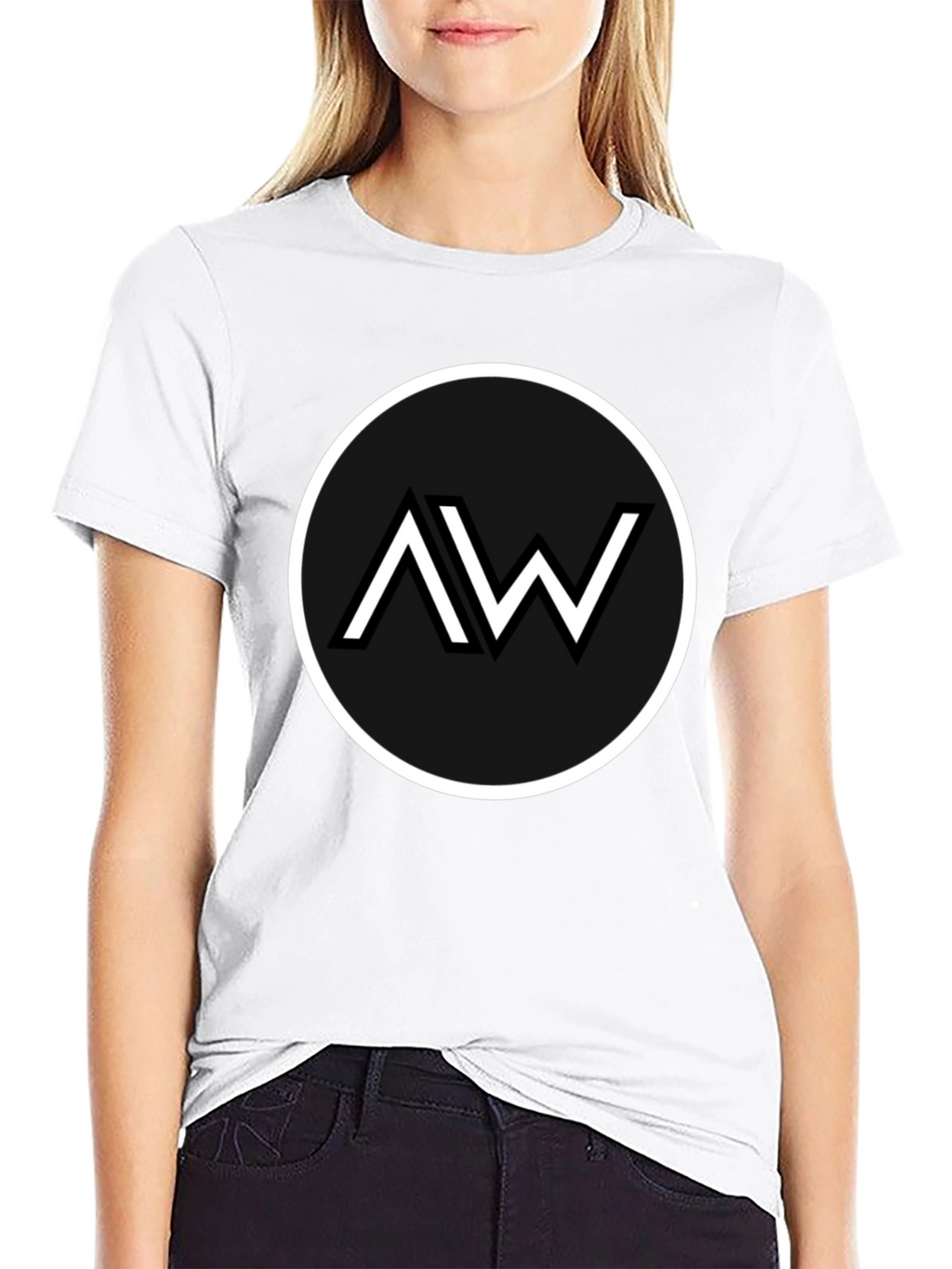 Black AW Logo Graphic Tee