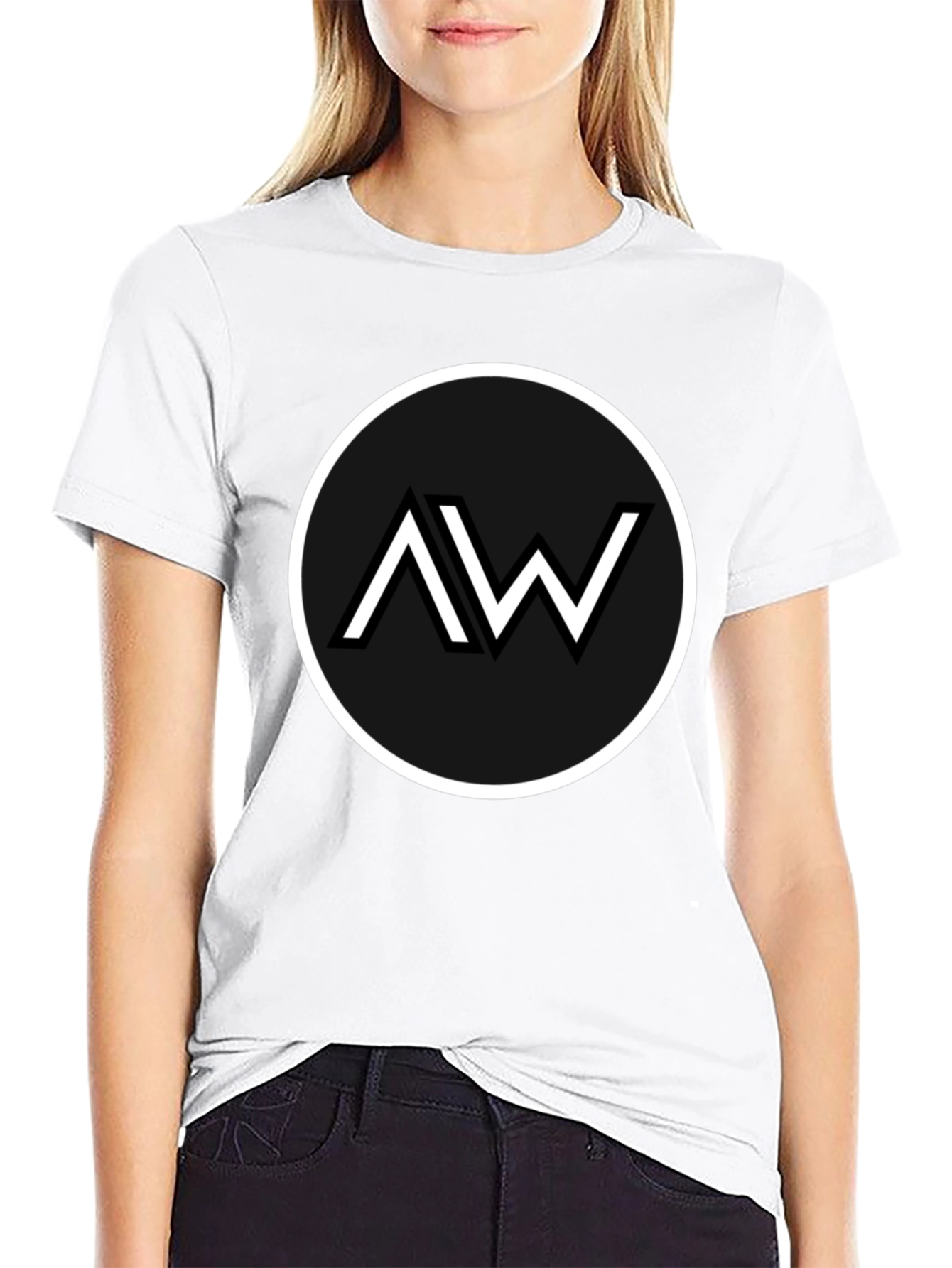 Black AW Logo Graphic Tee