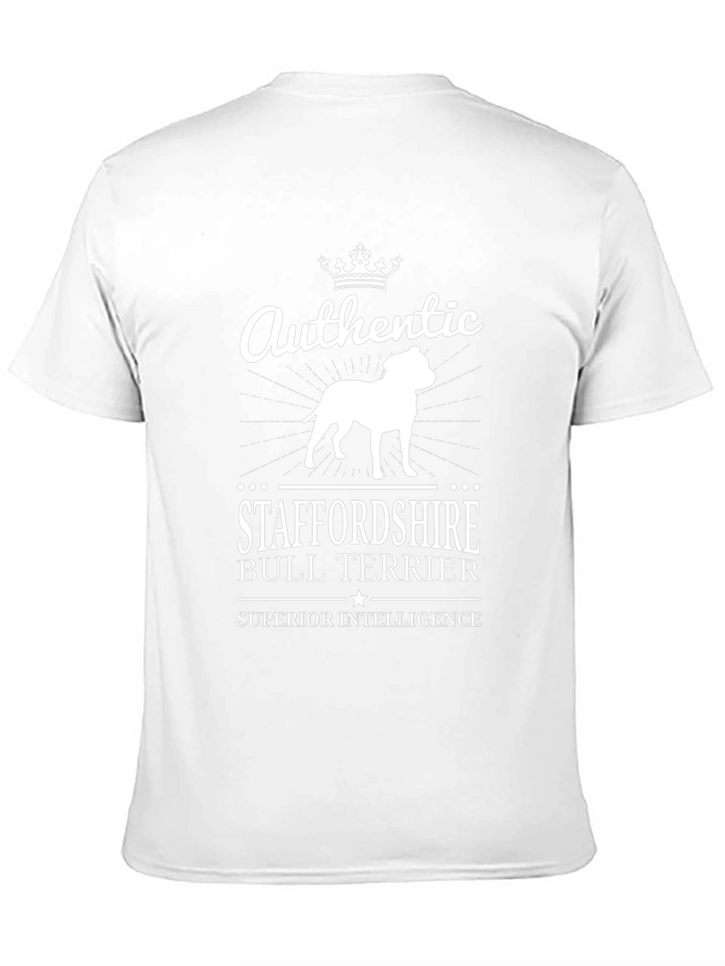 Authentic Staffordshire Bull Terrier Black T-Shirt