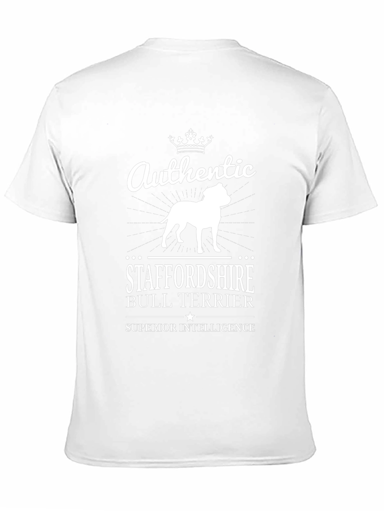 Authentic Staffordshire Bull Terrier Black T-Shirt